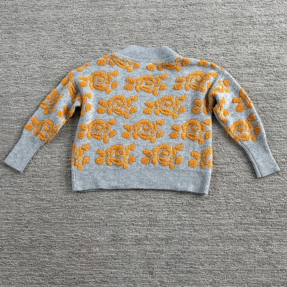 TRIBAL intarsia sweater in grey/golden yellow - Picture 4 of 5
